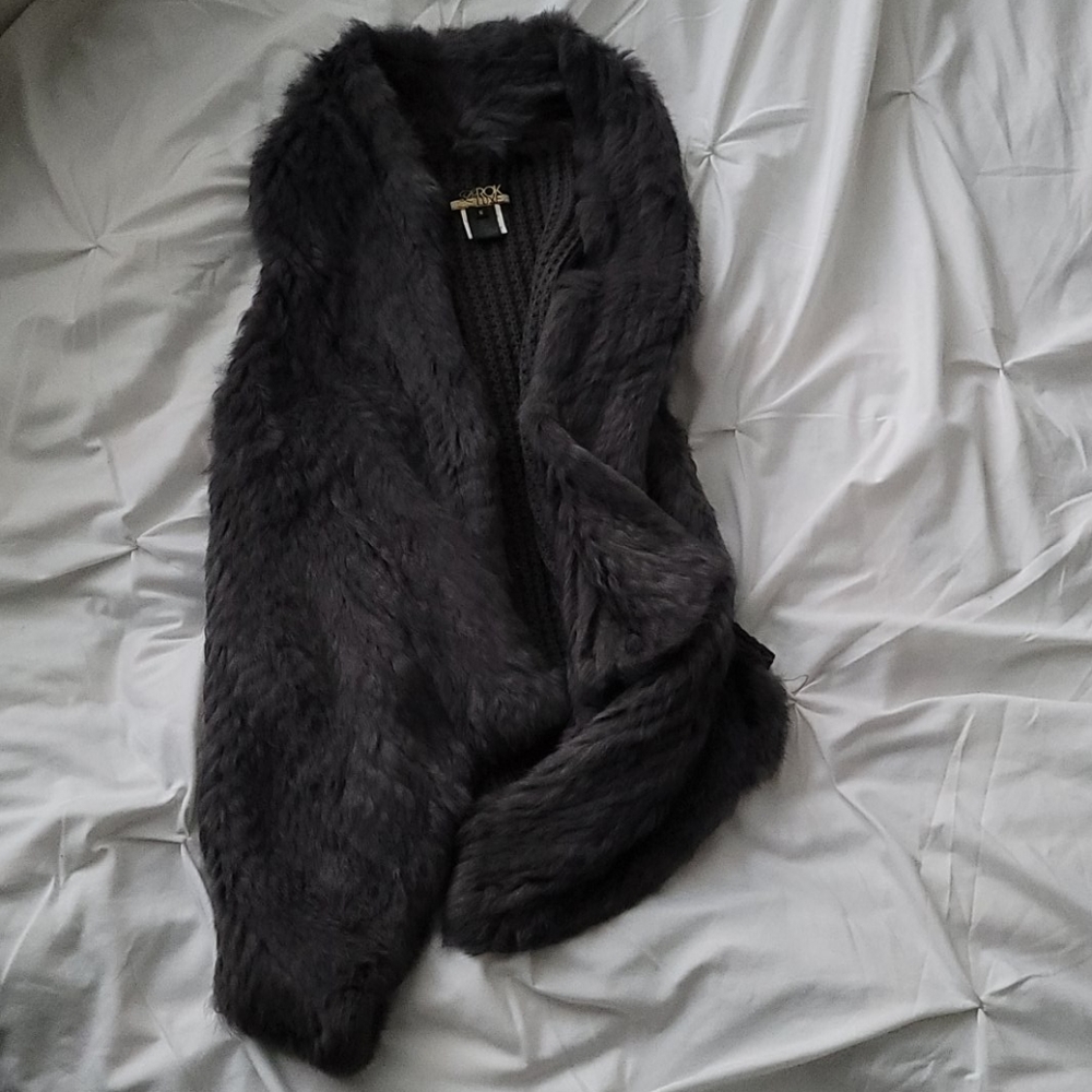 La Rok Luxe Rabbit Fur Vest